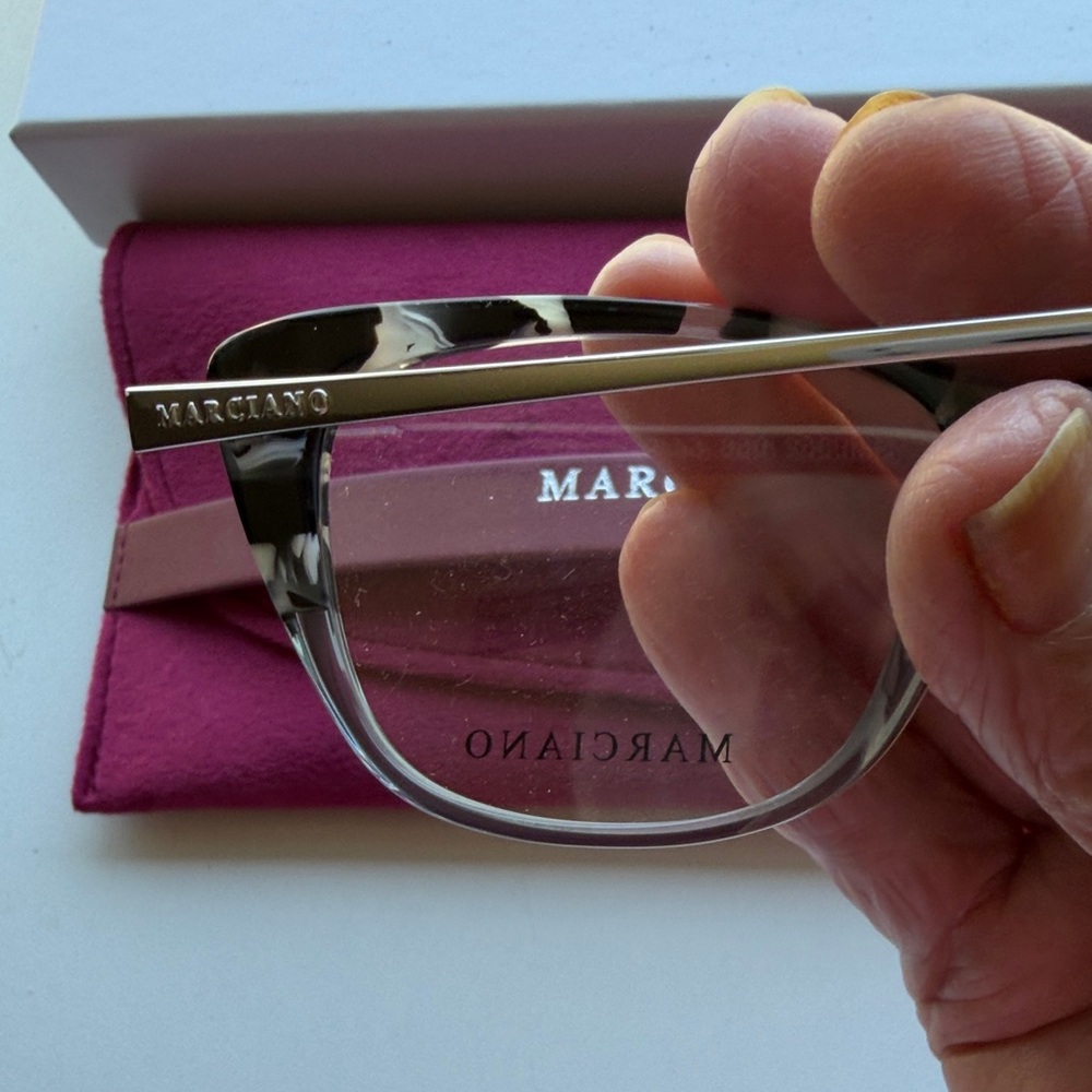 Marciano Two-Tone Gray Tortoiseshell Eyeglasses - Picture 4 of 9